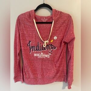 Indians World Series Hooded LongSleeve